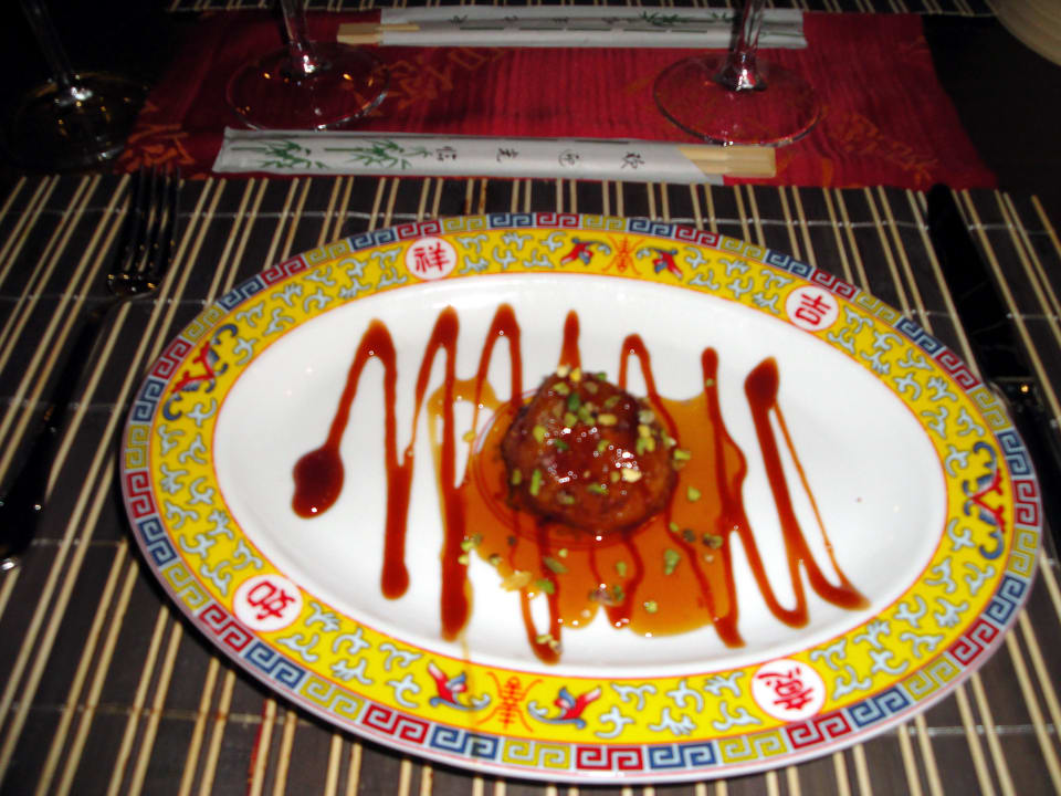 Nachtisch beim Chinesesn Diamond Excellence Resort & Spa