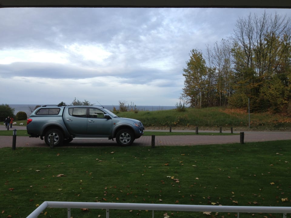 Zimmerausblick gerade Hotel Bernstein Rügen