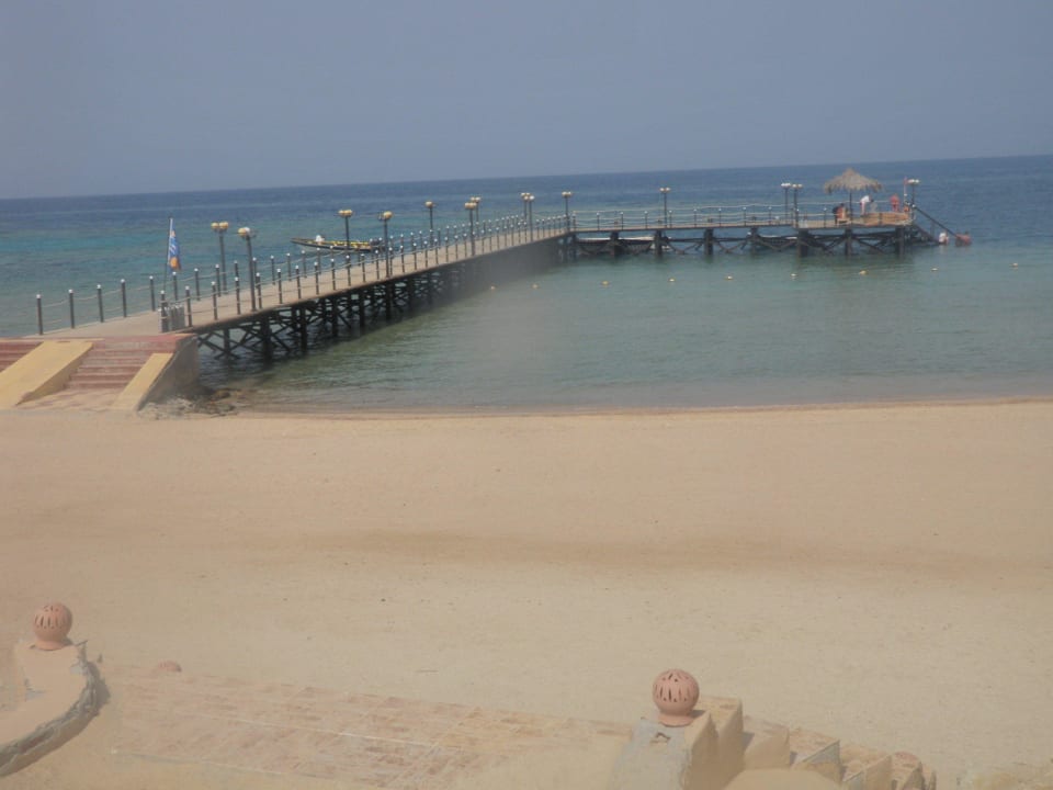 Blick auf den Bootssteg Fantazia Resort Marsa Alam