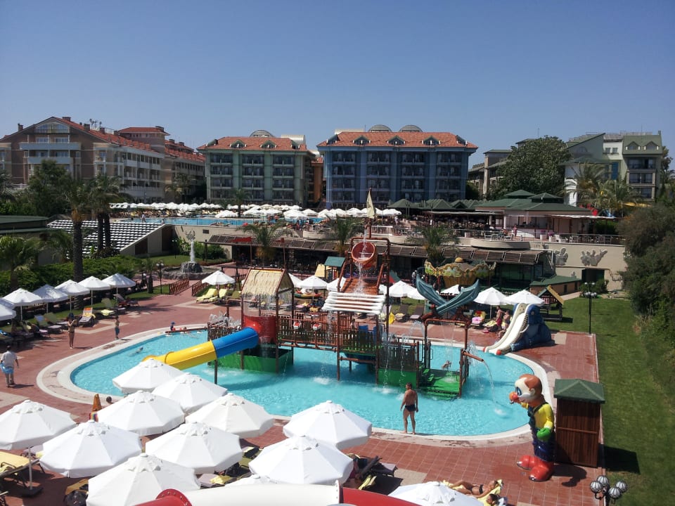 Blick vom Rutschenturm Hotel Turan Prince