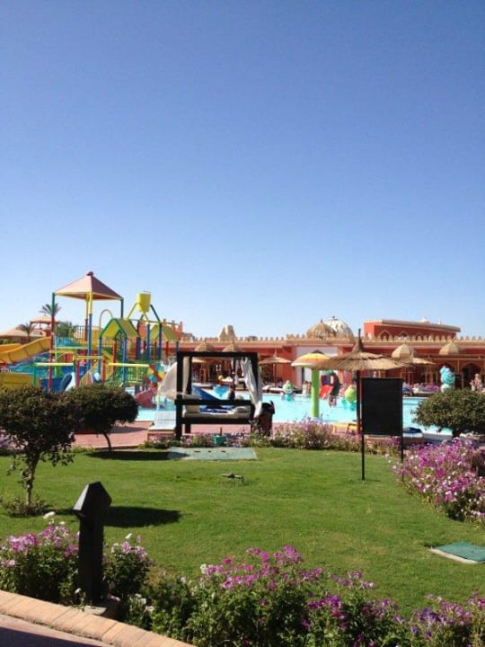 Blick vom Zimmer Pickalbatros Alf Leila Wa Leila Resort - Neverland Hurghada