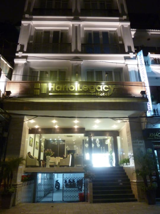 The look of the hotel from outside Hotel Hanoi Legacy Hotel