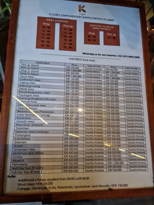 Sonstiges K Club Ubud