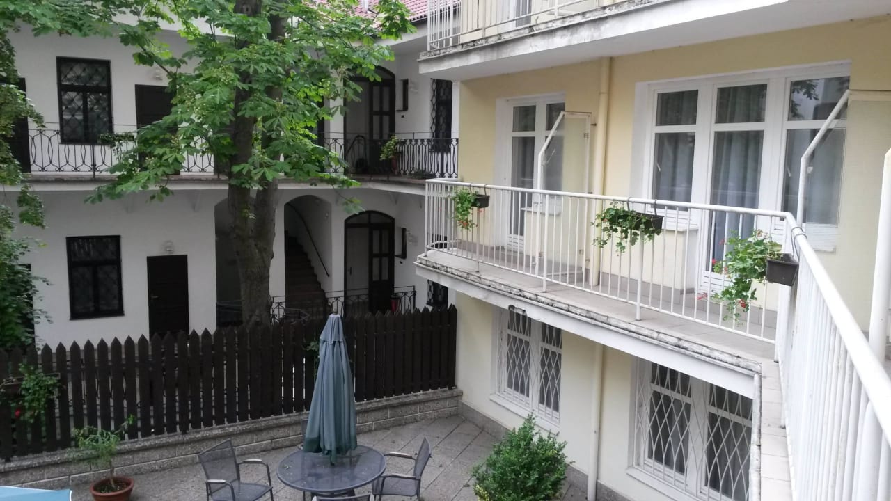 Nice garden Hotel Amadeus Prague
