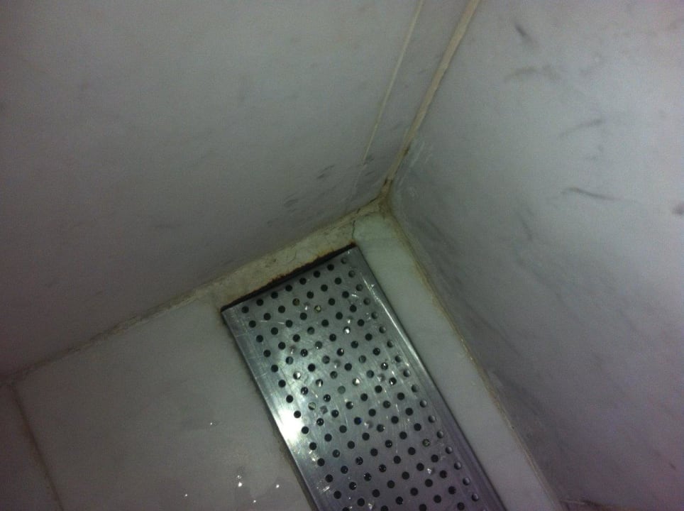 Duschabfluss mit braunen Ablagerungen Hotel Hospes Palau de Mar