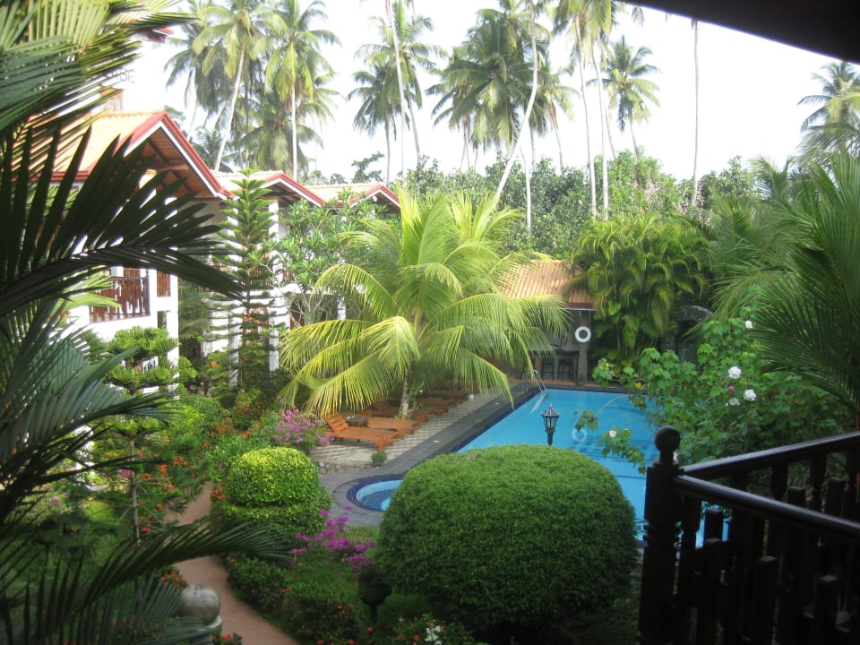 Blick vom Balkon Hotel Bentota Village