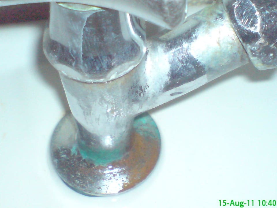 Badezimmer. Alles verdreckt und ekelig Hotel Marianna