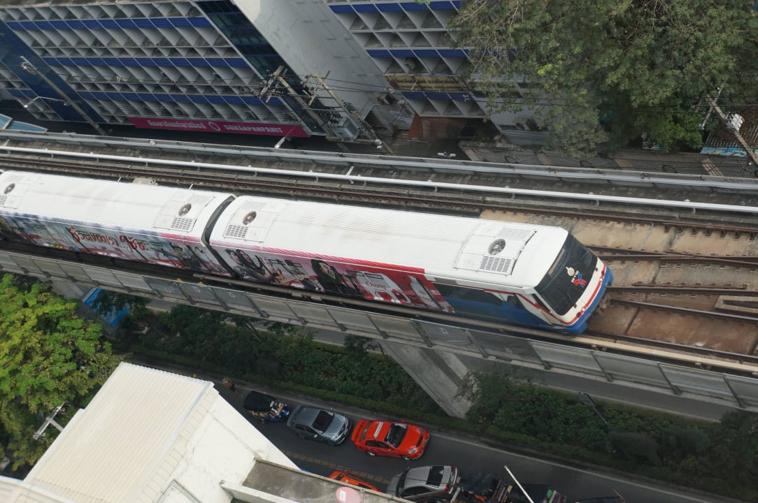 Blick nach runter vom Zimmer Siam@Siam Design Hotel Bangkok