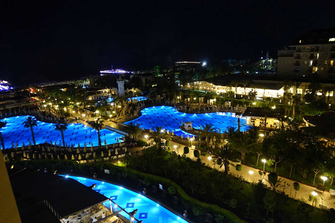 Abends Blick von unserem Zimmer Hotel Delphin Imperial