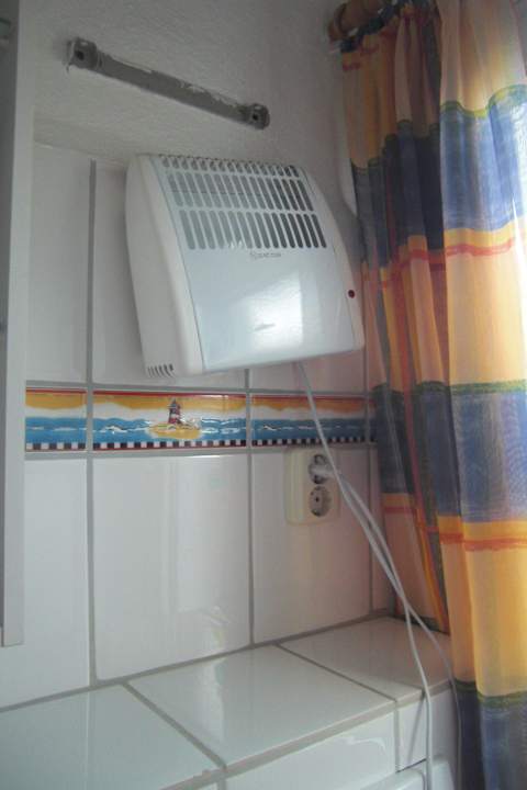 "Wärmequelle" im Badezimmer Villa Schuhkarton