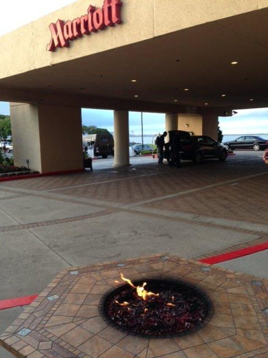 Raucherbereich Hotel Marriott San Francisco Airport Waterfront