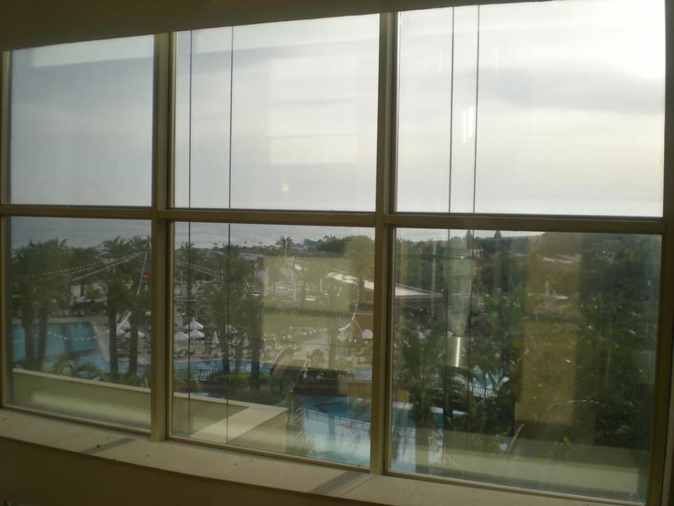 Der Ausblick von einen der Panoramaaufzüge Sunis Kumköy Beach Resort Hotel & Spa