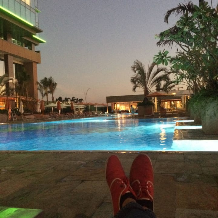 At night Solaire Resort & Casino