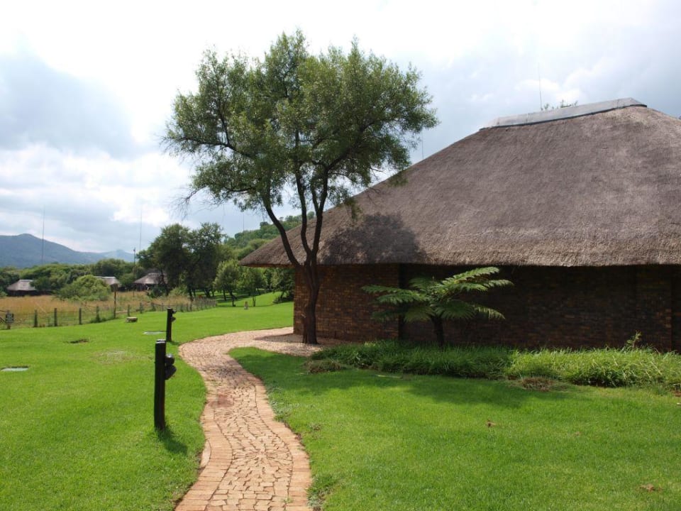 Busz za płotem Hotel Bakubung Lodge