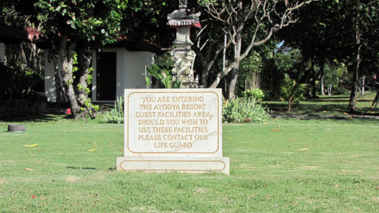 Strand-Begrenzung Ayodya Resort Bali
