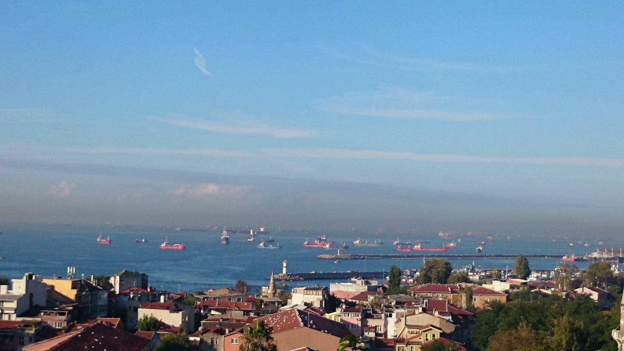 Blick vom Balkon  Hotel Tulip House