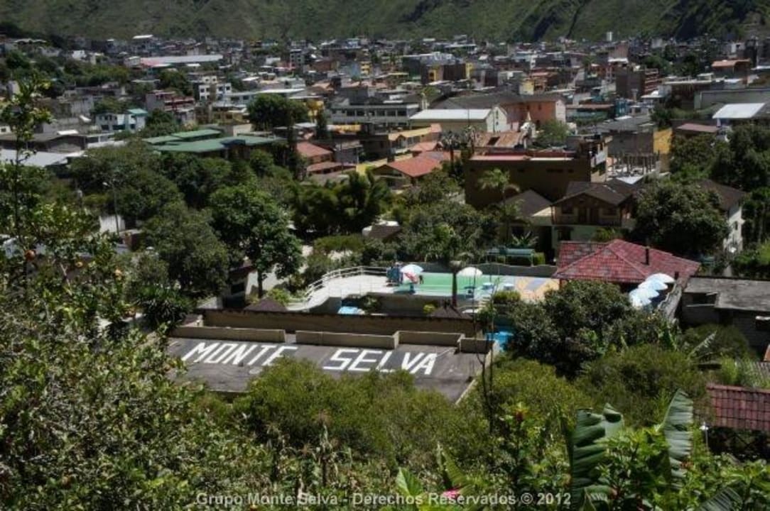 Vista de la ciudad de baños Hostería Hotel Spa Monte Selva