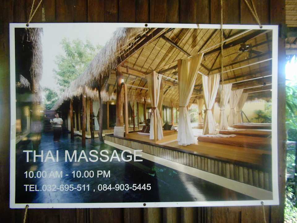 Nochmal Plakat für den Spa Bereich Keeree Waree Seaside Villa & Spa