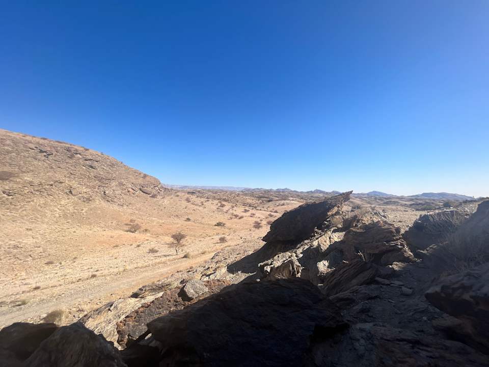 Ausblick Rooiklip Camp Flintstone