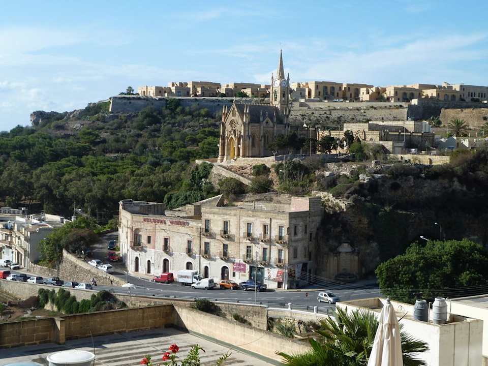 Morgends auf dem Balkon Grand Hotel Gozo