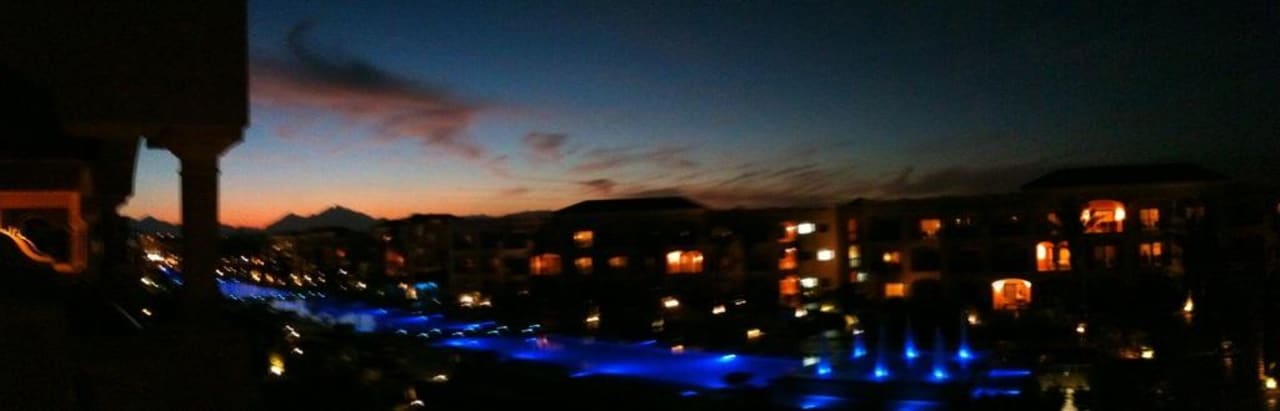 Aussicht vom Balkon JAZ Aquamarine Resort