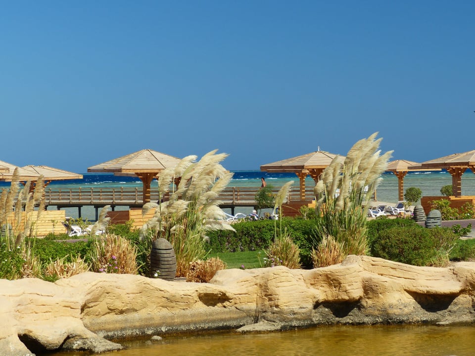 Blick vom Italiener auf die Promenade Tropitel Sahl Hasheesh
