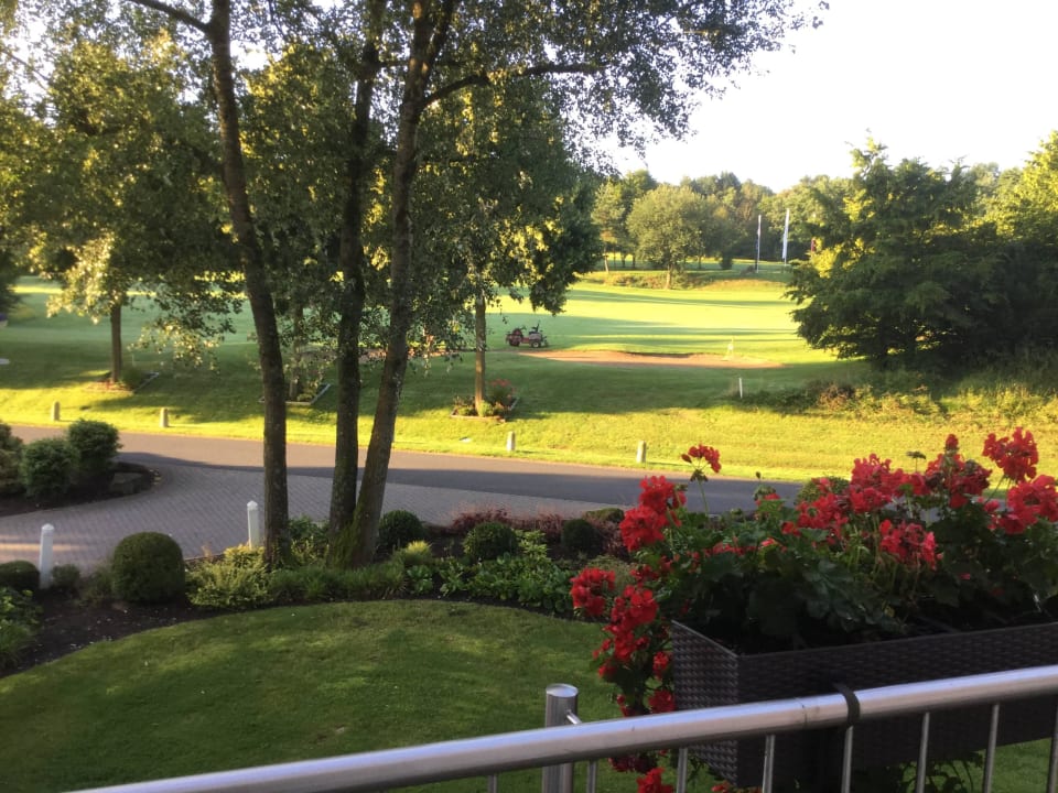 Aussicht unserer Junios Suite Golf & Sporthotel Wiesensee