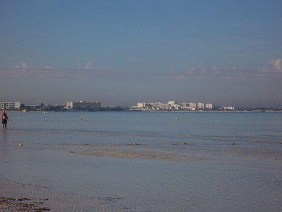 Blick vom Strand Hotel Rosa Beach