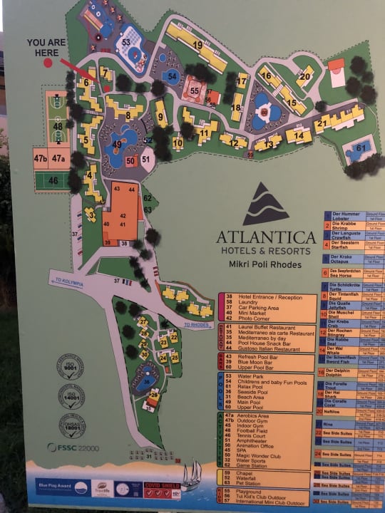 Außenansicht Atlantica Mikri Poli Rhodes