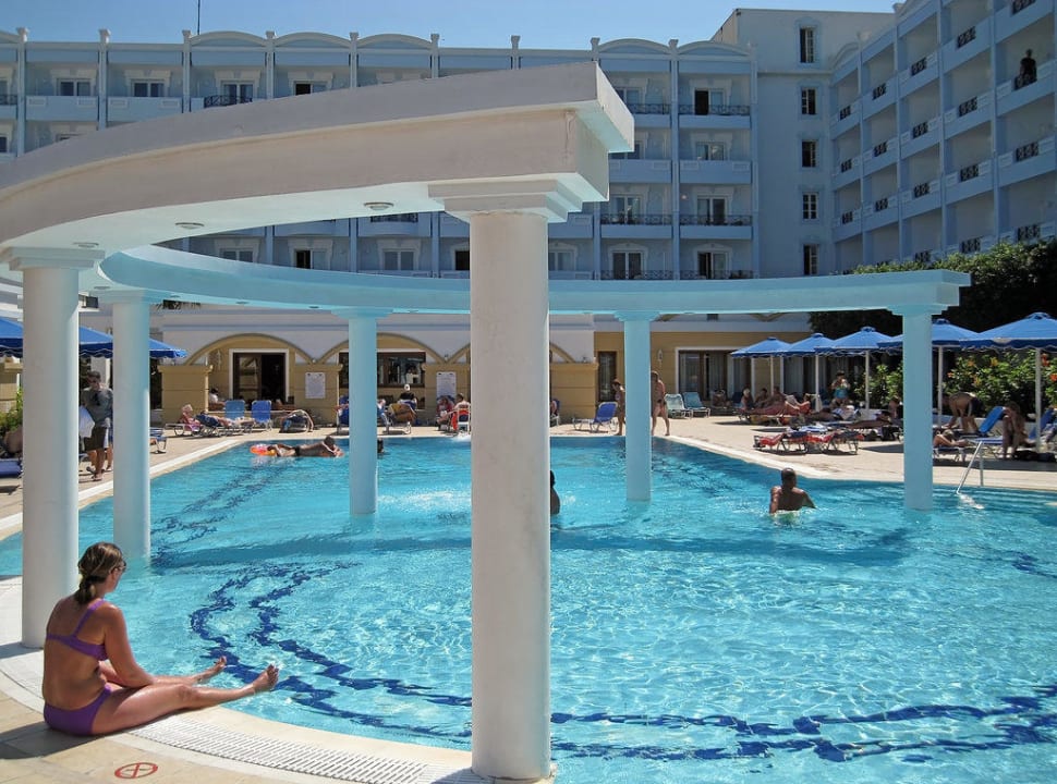 Pool Anlage Auf Der Meer Mitsis Grand Hotel Beach Hotel Rhodos