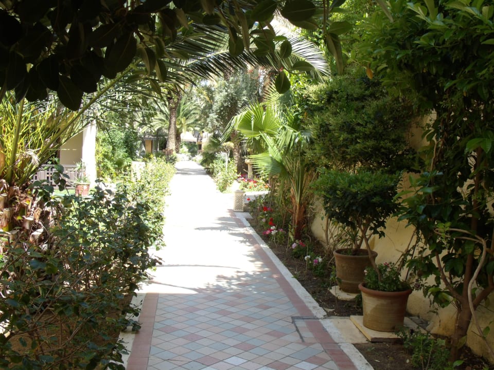 Schön begrünte Anlage Hotel Paradis Palace