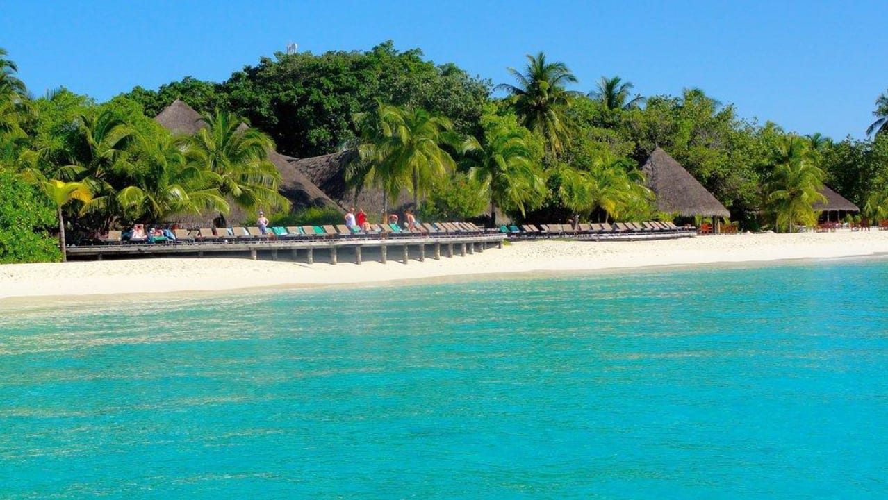Sonnenterrasse Poolbar Südstrand Kuredu Kuredu Island Resort & Spa
