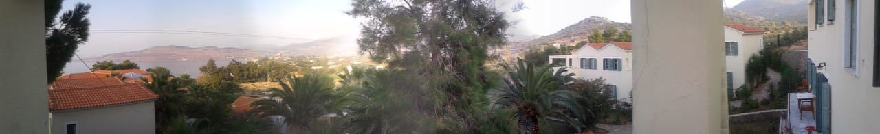 Panorama vom Balkon Hotel Alma Beach