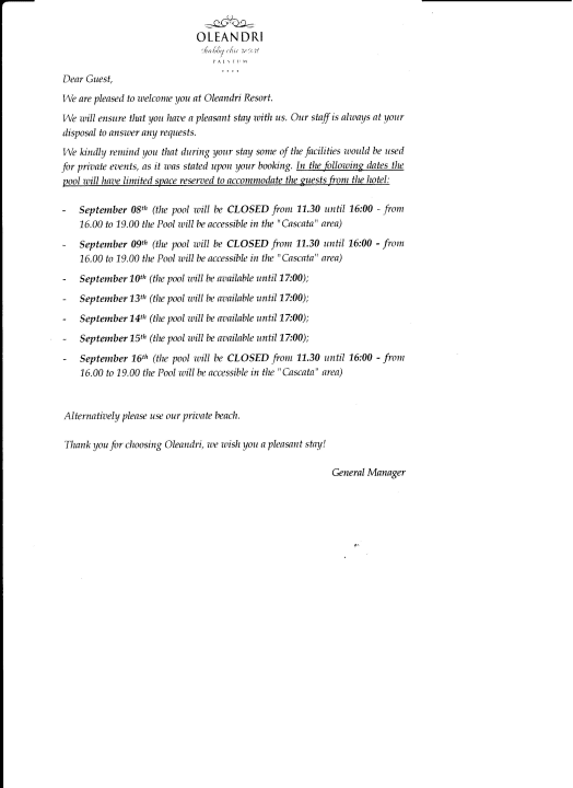 Pool Oleandri Resort