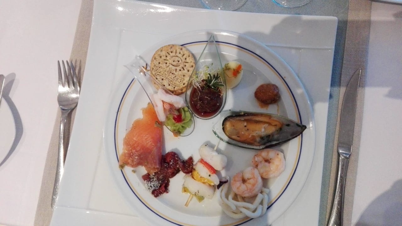 Meine Vorspeise im Fischrestaurant  Iberostar Waves Quetzal