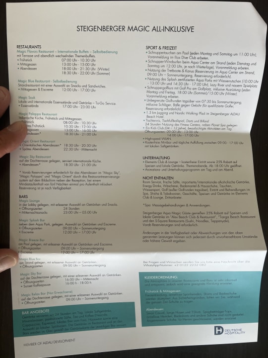 Sonstiges Steigenberger Aqua Magic
