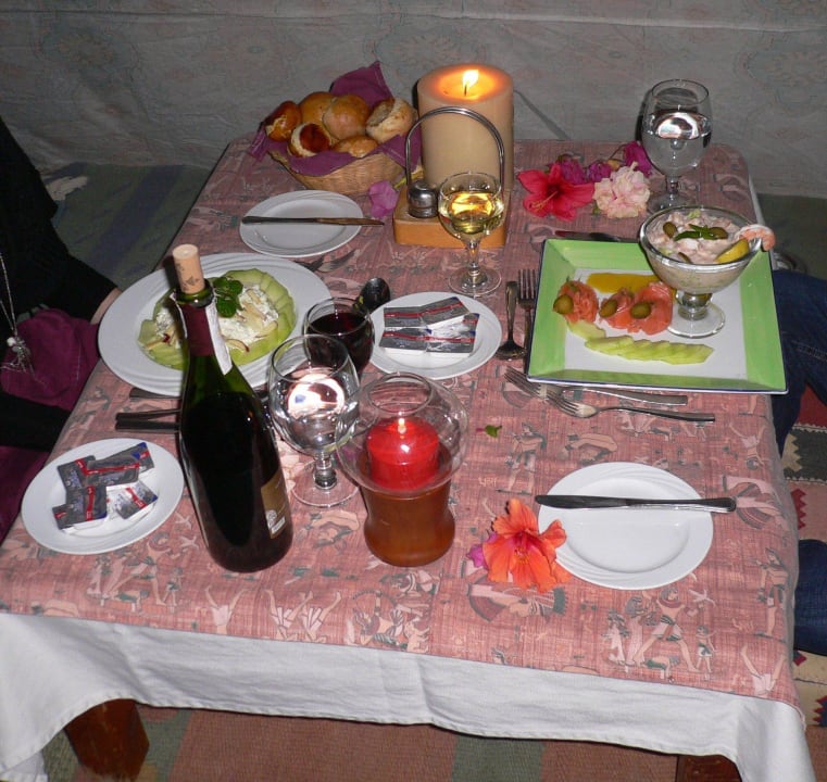 Das Candlelightdinner am Strand The Grand Hotel Hurghada