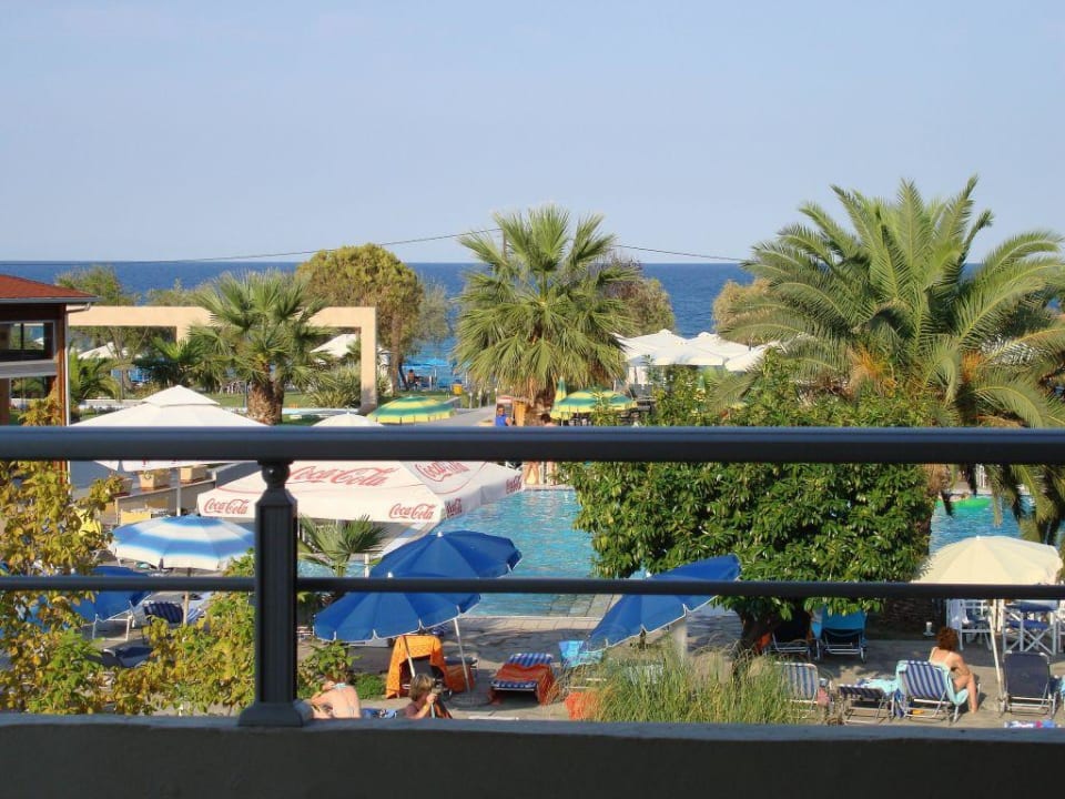 Blick vom Balkon alltoura Club Hotel Poseidon Palace