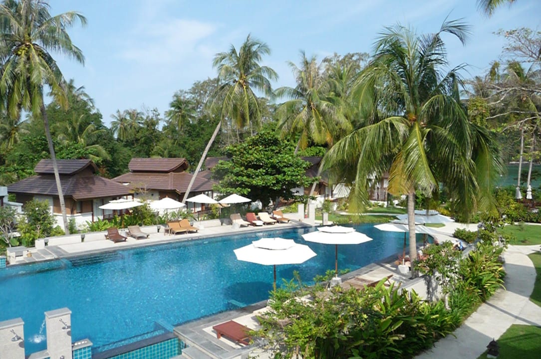 Vom Deluxe Zimmer aus Maehaad Bay Resort