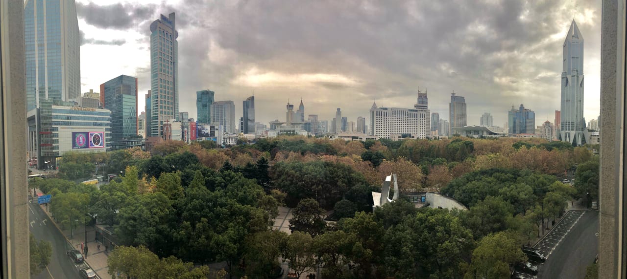 Ausblick Radisson Blu Hotel Shanghai New World