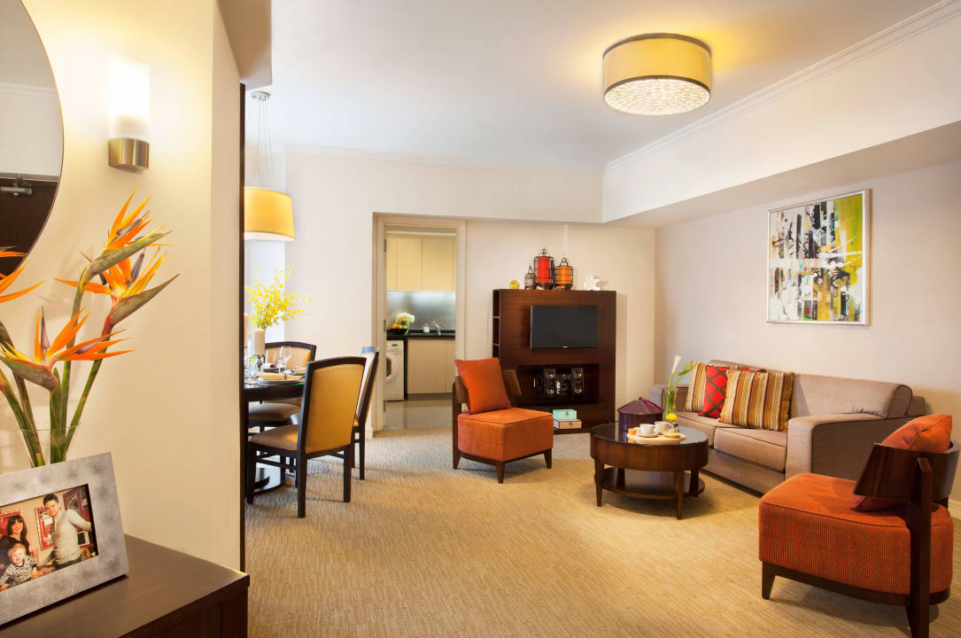 3 Bedroom Deluxe - Living room Hotel Somerset Grand Hanoi