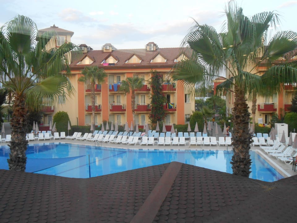 Pool bei Abend Hotel Orfeus Park