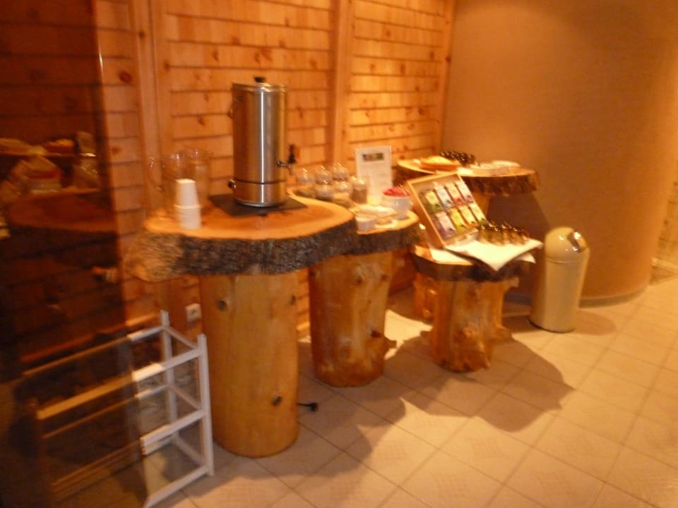 Teebar im Saunabereich Hotel Sonnenhof