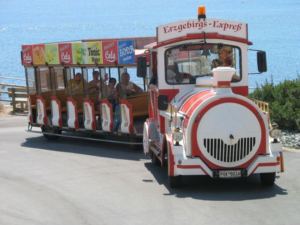 Bimmelbahn durch die Anlage Hotel Kalithea Horizon Royal