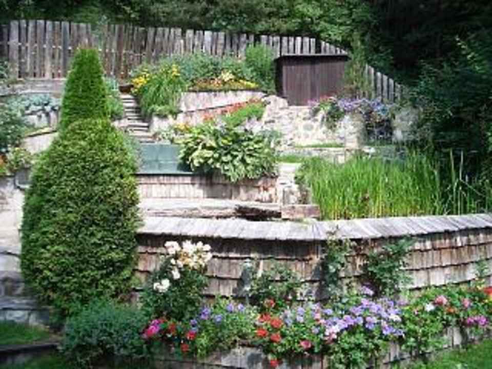 Gartenterrasse Ferienhaus Sonnenhang