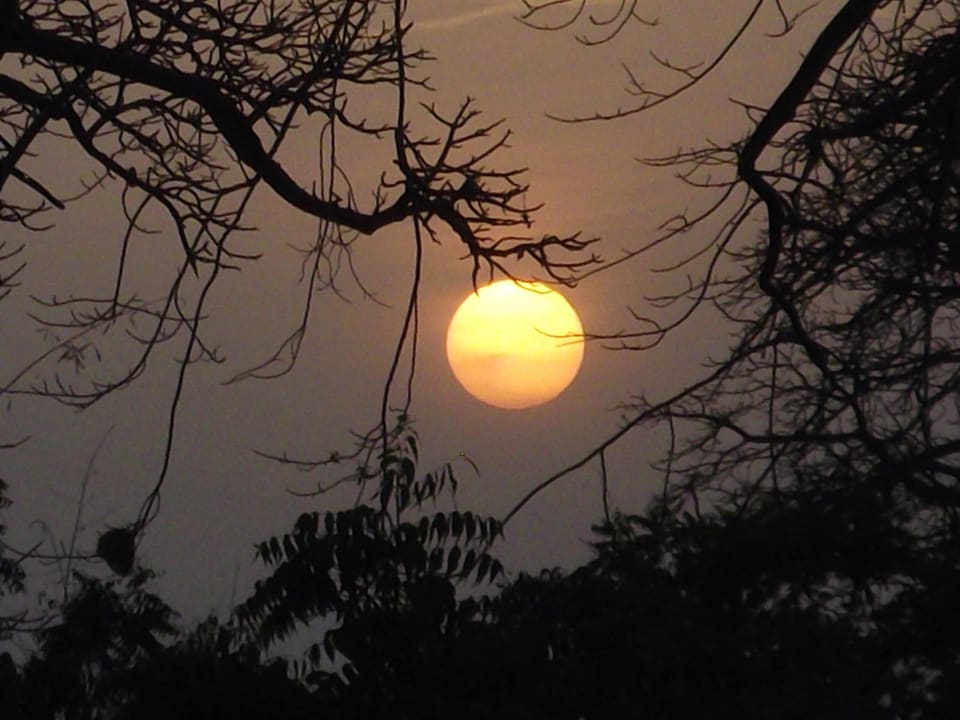 Gigantischer Sonnenuntergang Hotel Les Palétuviers
