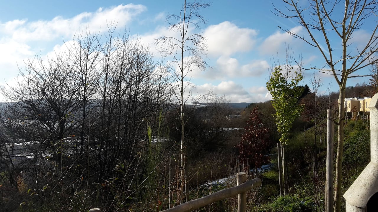 Ausblick Terrasse rechts Center Parcs Park Bostalsee