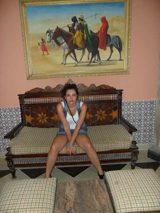 При входе в наш корпус Pickalbatros Alf Leila Wa Leila Resort - Neverland Hurghada