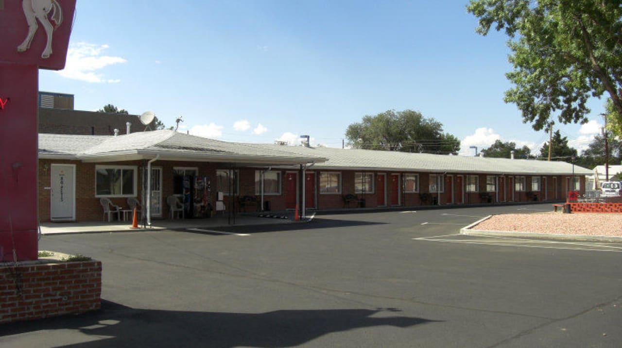 Typisches altes Motel Motel El Palomino