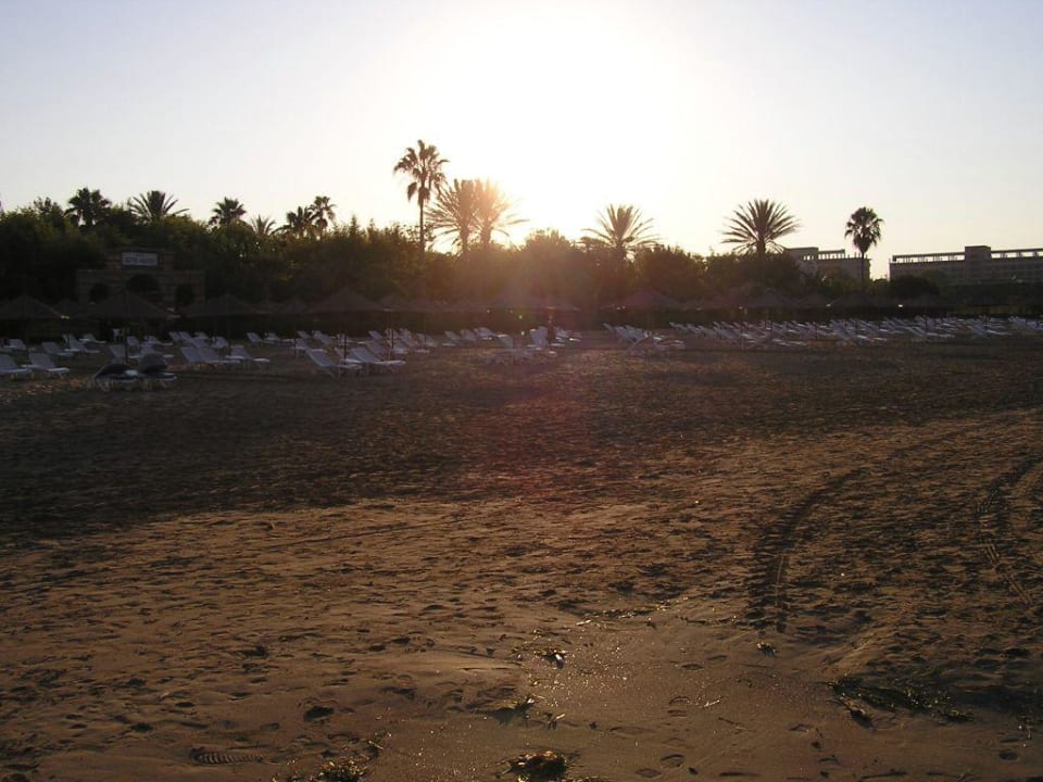 Sonnenaufgang am Hotelstrand Hotel Defne Garden